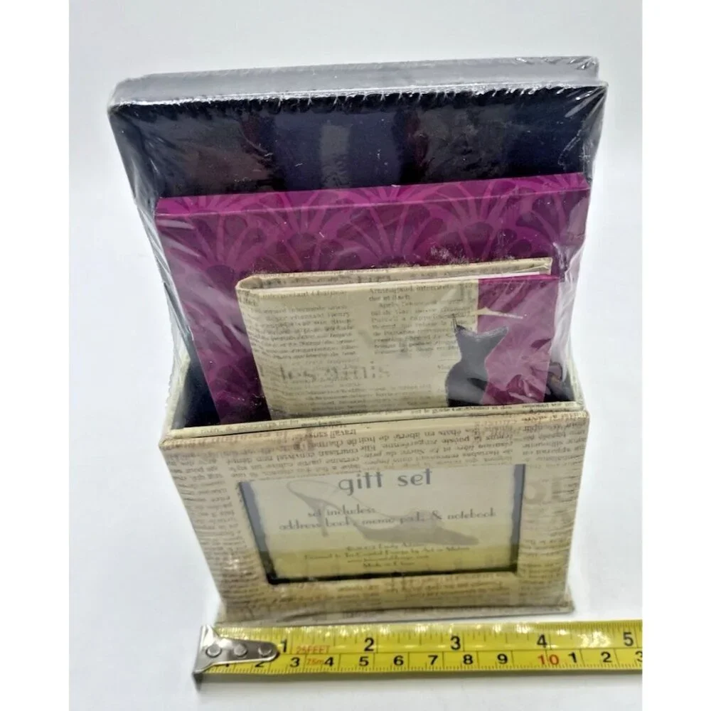 Emily Adams Adress Book Notebook Memo Pad Gift Set New NOS Vtg Stationery 2003